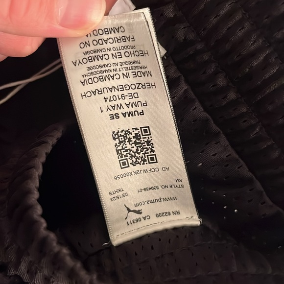 Puma x TMC Everyday Hussle Mesh Shorts Black w/ Black Drawstring - Picture 7 of 8